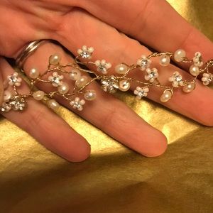 BHLDN pearl drop halo